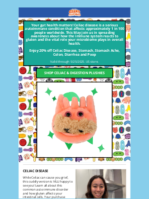 GIANTmicrobes - This Month We're All About That Gut (No Gluten!)