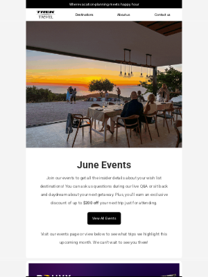 Trek Travel - June Events 🗓️