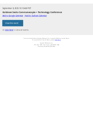 Upstart - Upstart Network, Inc. - Goldman Sachs Communacopia + Technology Conference