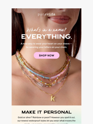 Pura Vida Bracelets - A is for *Absolutely Obsessed*