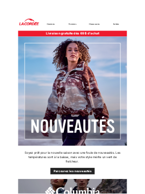 La Cordée (Canada) - Des nouveautés parfaites pour le temps doux 🍂