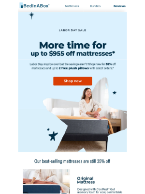 BedInABox - Biggest sale on our best mattresses.