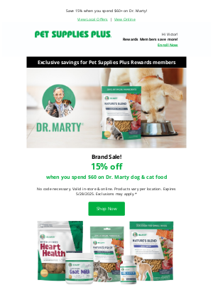 Pet Supplies Plus - 👀 Want to see your furry friend thrive? Discover Dr. Marty