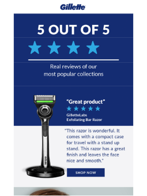 Gillette - A 5-star shave inside