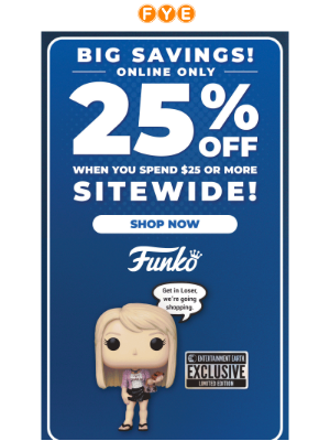 f.y.e. - Your 25% Off Deal Is Just a Click Away! 🎉