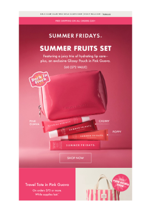 Back in Stock: Summer Fruits Set