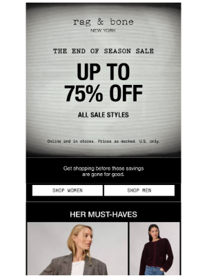 rag & bone - Almost Over: Up to 75% Off Sale