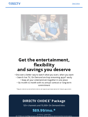 DIRECTV - The content you love, when you want it