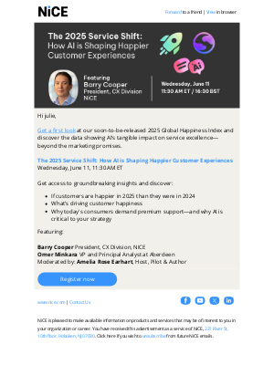 NICE - You’re invited! Get details on what makes customers happier