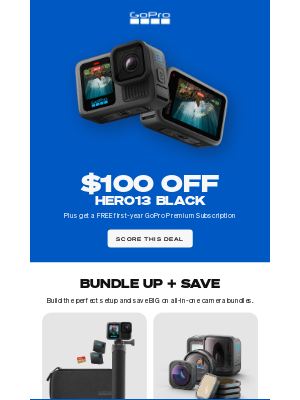 GoPro - Deals for Vacays + Every Day | Save $100