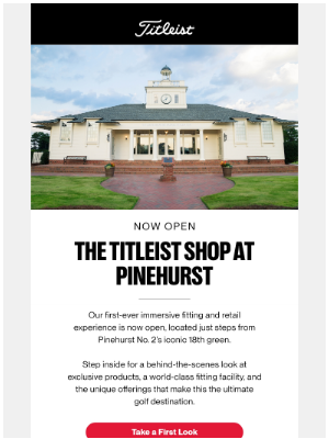 Titleist - Now Open: The Titleist Shop at Pinehurst