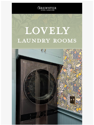 Brewster Home Fashions - Lovely Laundry Rooms