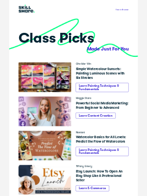 Skillshare - Delores's Recommended Classes