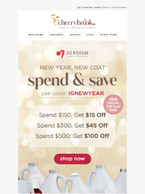 Cherrybrook Pet Supplies - Last Chance to Save On iGroom ⏳