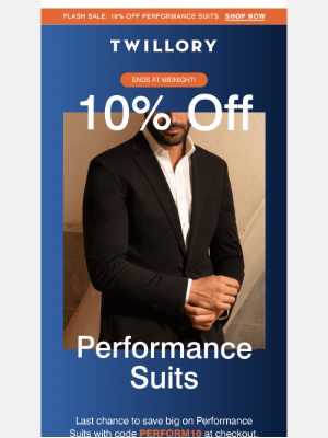 Twillory - FINAL HOURS TO SAVE ON SUITS