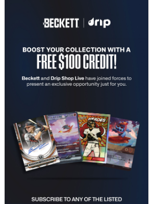 Beckett Media - $100 Free Credit
