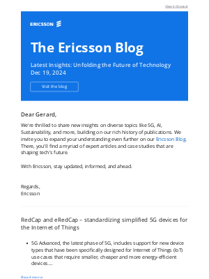 Ericsson - Your latest update from the Ericsson Blog