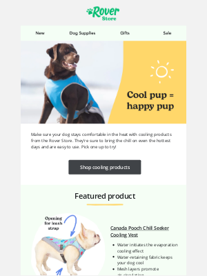 Rover.com - Help prevent your dog from overheating 🥵