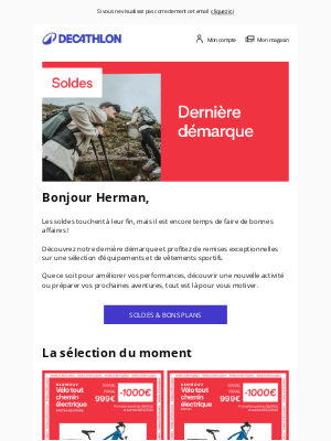 Decathlon (France) - Dernière démarque : des prix à couper le souffle !