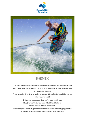 Sun & Ski - 🚤 Summer Starts Here: New Ronix Boards Are In!
