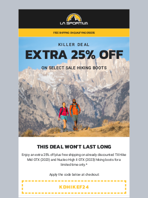 La Sportiva - Killer Deal on Select Hiking Boots