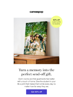 CanvasPop - A piece of home they can keep forever. 🤗