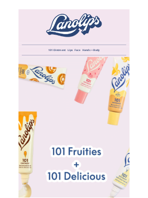 lanolips (Australia) - Today Only: Your Fave 101 Fruities + 101 Delicious for $10 🍓💋