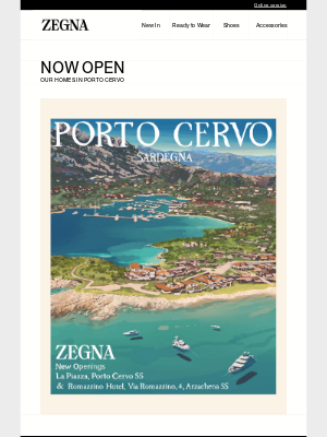 Ermenegildo Zegna - Our new homes are now open
