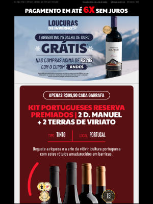 Evino (Brazil) - GANHE 1 vinho argentino premiado