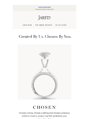 Jared - Create the Ring that’s Right for You with Chosen® 💍