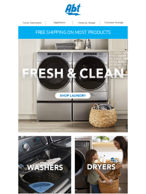 Abt Electronics - Clean Up Your Laundry Room at Abt