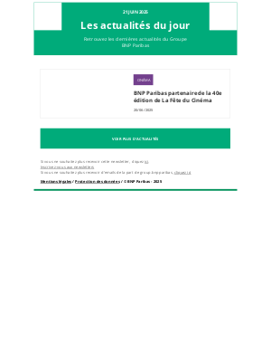 BNP Paribas (France) - BNP Paribas - Les actualités du jour