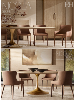 RH Baby & Child - Sculptural Silhouettes. The Nicola & Jakob Dining Chair Collections.