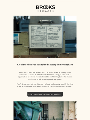 BROOKS ENGLAND - A Look into the Brooks Factory in Birmingham