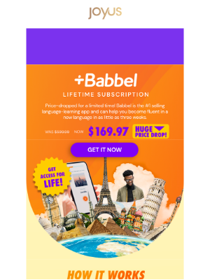 Joyus - ¡Vamos! 🏃💨 Babbel’s $170 for LIFE