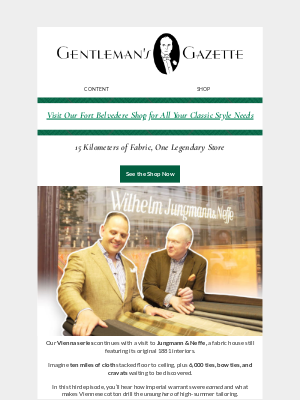 Gentleman's Gazette - 10 MILES OF FABRIC?!?! 😲