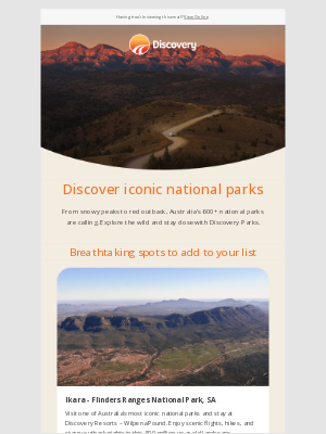 Discovery Parks (AU) - Your guide to iconic national parks 🏞️