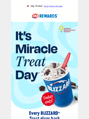 Dairy Queen - 🌟 It’s Miracle Treat Day! 🌟
