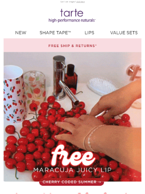 Tarte Cosmetics - FREE JUICY LIP