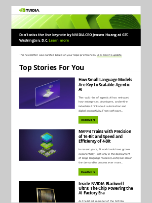 Your Personalized Developer News from NVIDIA