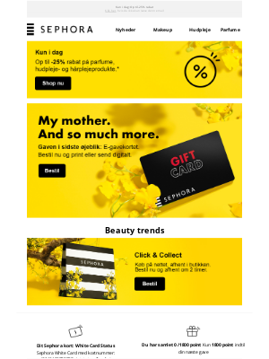 Sephora (Denmark) - Din Mors Dags gave i sidste øjeblik, Helen.