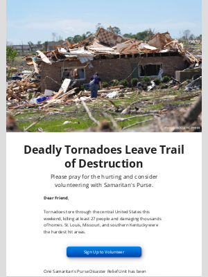 Samaritan's Purse - Rushing to Help After Tornadoes