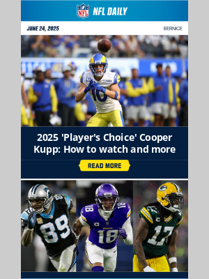 NFL - Tune in to NFL Network Today for Cooper Kupp's 'Player's Choice' Episode!