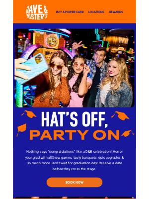 Dave & Buster's - Free Grad Gift Inside!