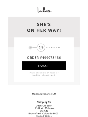 Lulus - Your order has shipped (Order #499078436)