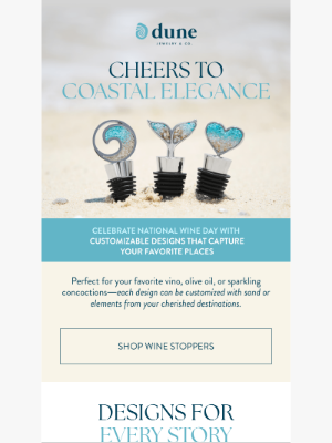 Dune Jewelry - Coastal Wine Stoppers 🍷