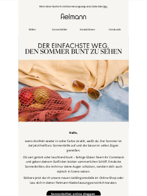 Fielmann AG (Germany) - Der einfachste Weg, den Sommer bunt zu sehen. 😍