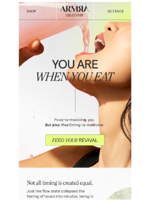 You Are When You Eat