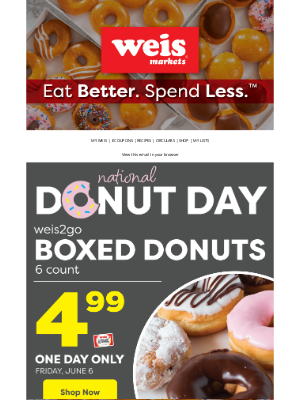 Weis Markets - TODAY ONLY | Donuts Special! 🍩