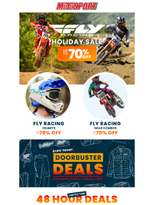 MotoSport - Fly Racing Holiday Sale | Up To 70% Off